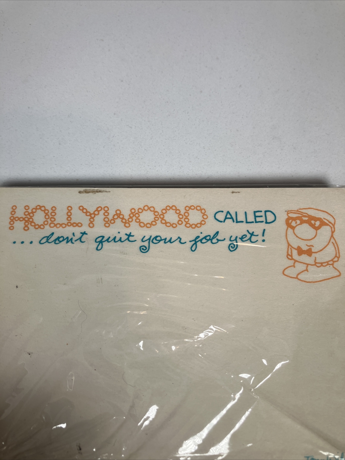 Vintage 80’s POST-IT Note Pad Self-Stick ZIGGY TOM WILSON Funny Hollywood Humor