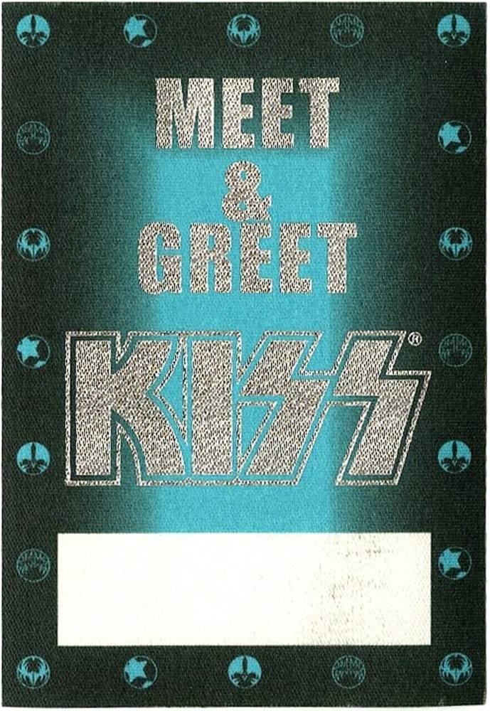 KISS 2003 World Domination concert tour Band Meet & Greet foil Backstage Pass