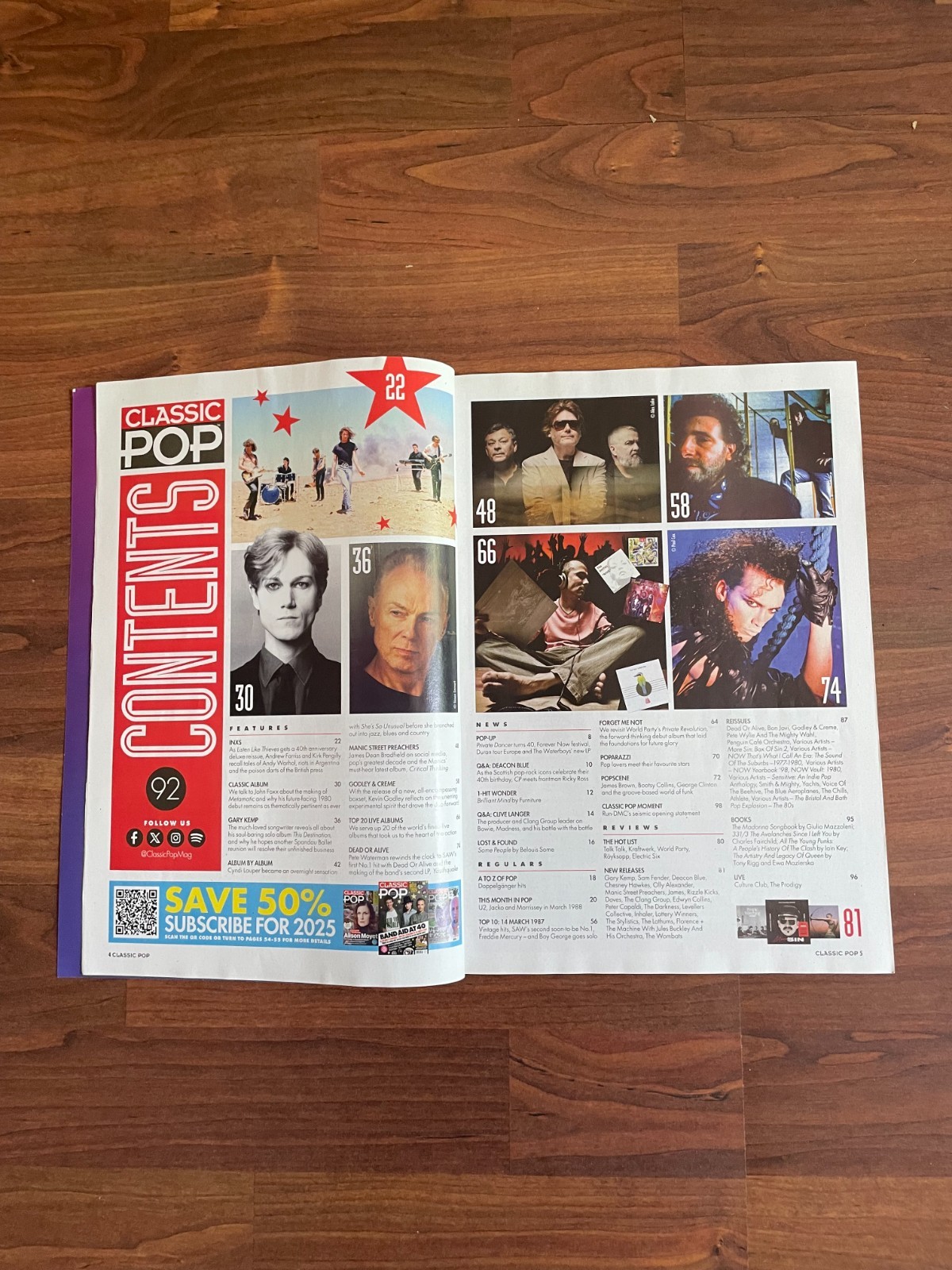 Classic Pop Magazine Mar 2025 – INXS Cyndi Lauper Dead or Alive Godley & Creme