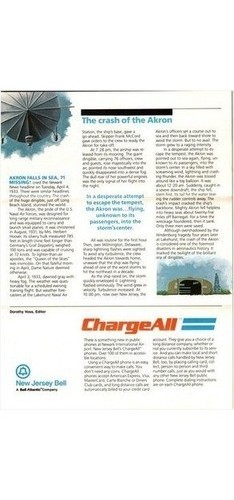 New Jersey Bell Tel-News April 1985 – USS Akron Crash 50th Anniversary