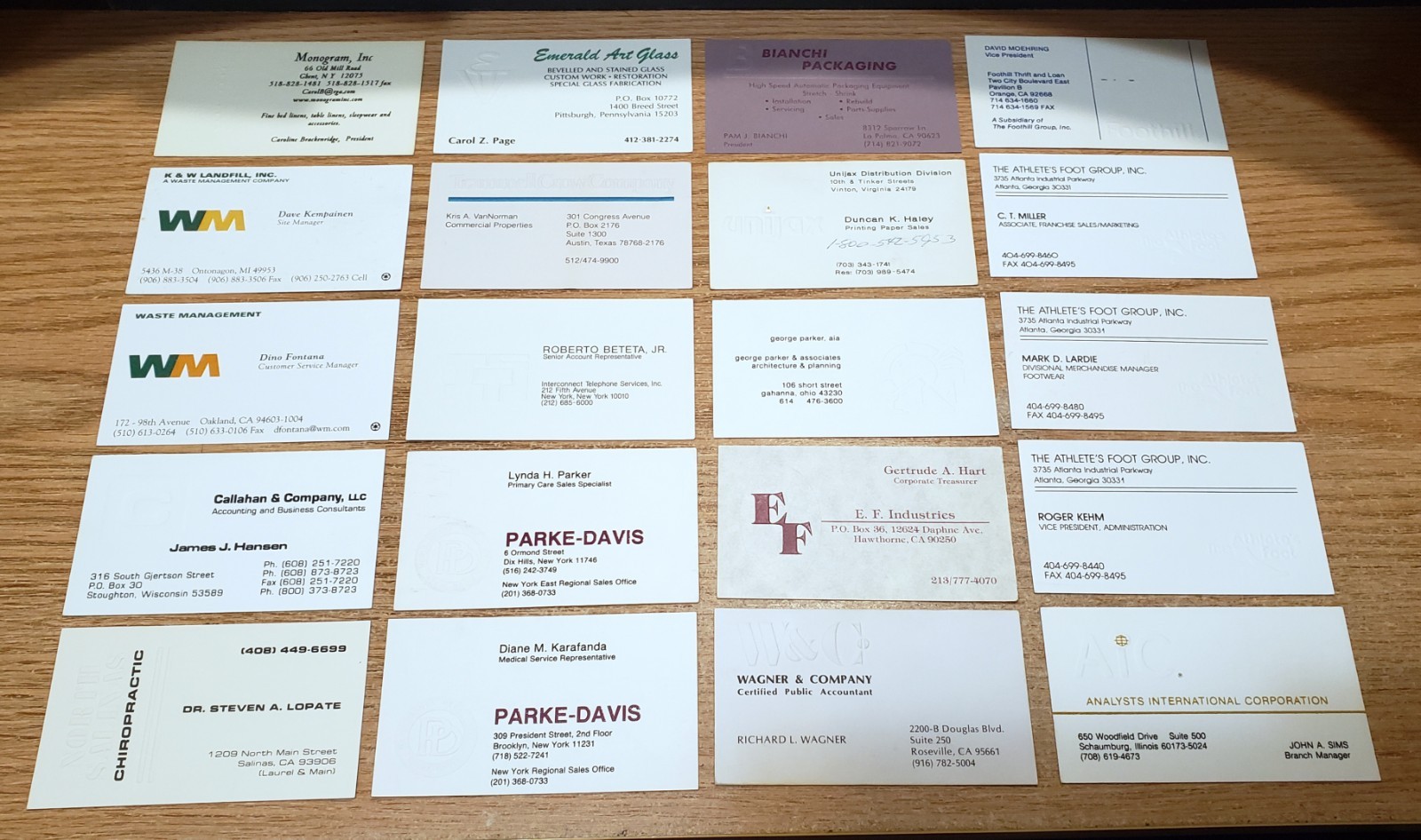 🔥 LOT of 100 EMBOSSED Misc. BUSINESS CARDS for BUSINESS CARD COLLECTION L2