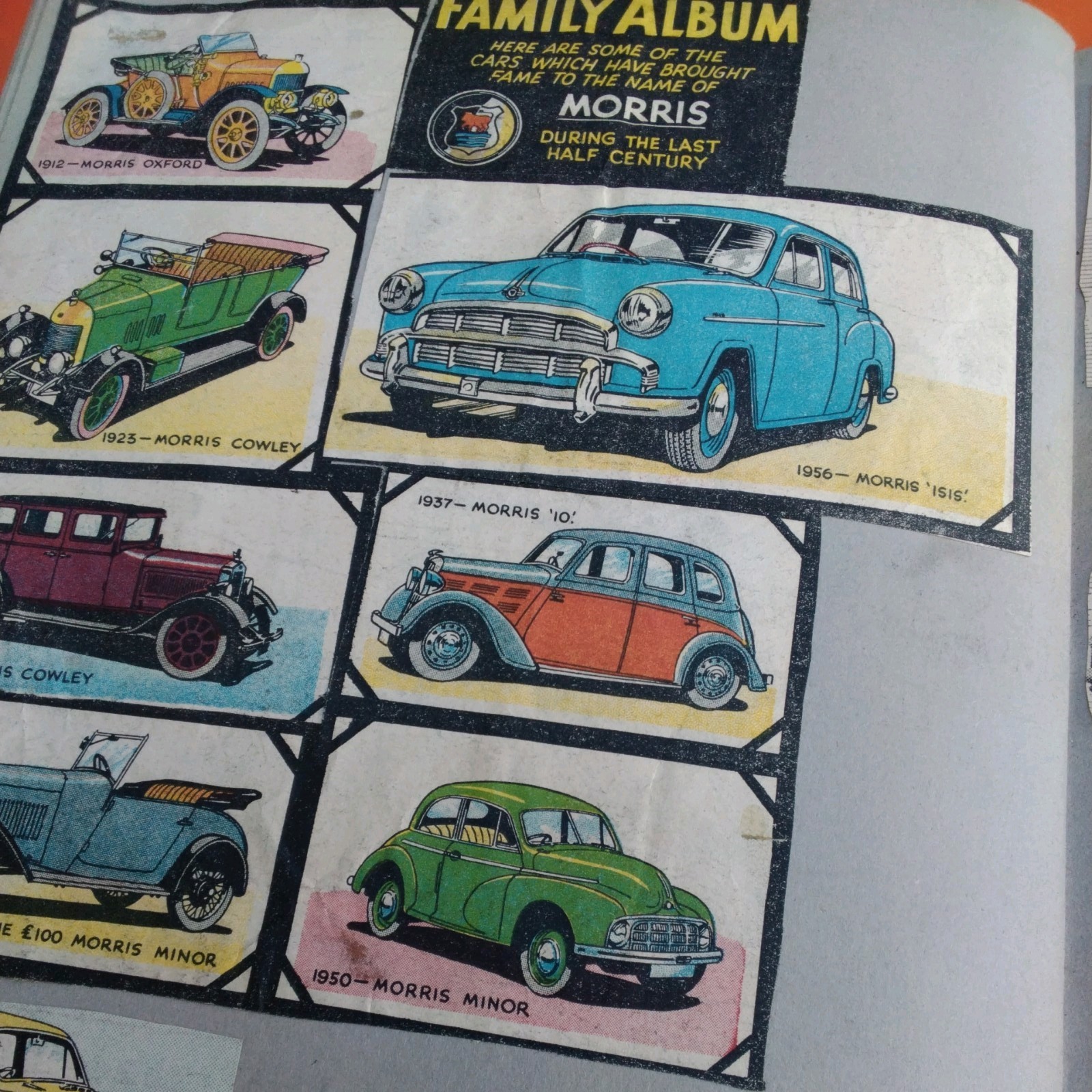 Vintage Retro 1950-60s Scrap Book Album Eagle Comic Classic Cars Cutouts Rare
