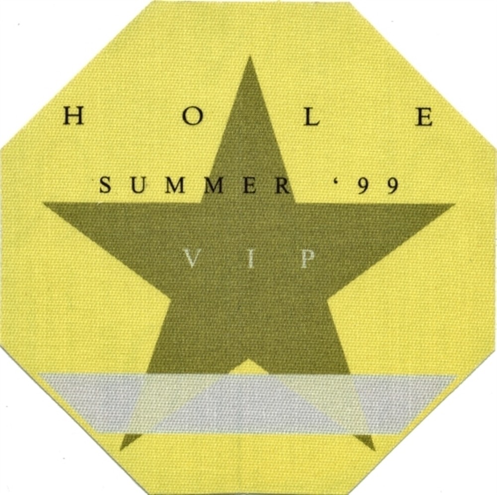 Hole 1999 Celebrity Skin concert tour (Courtney Love) VIP Guest Backstage Pass