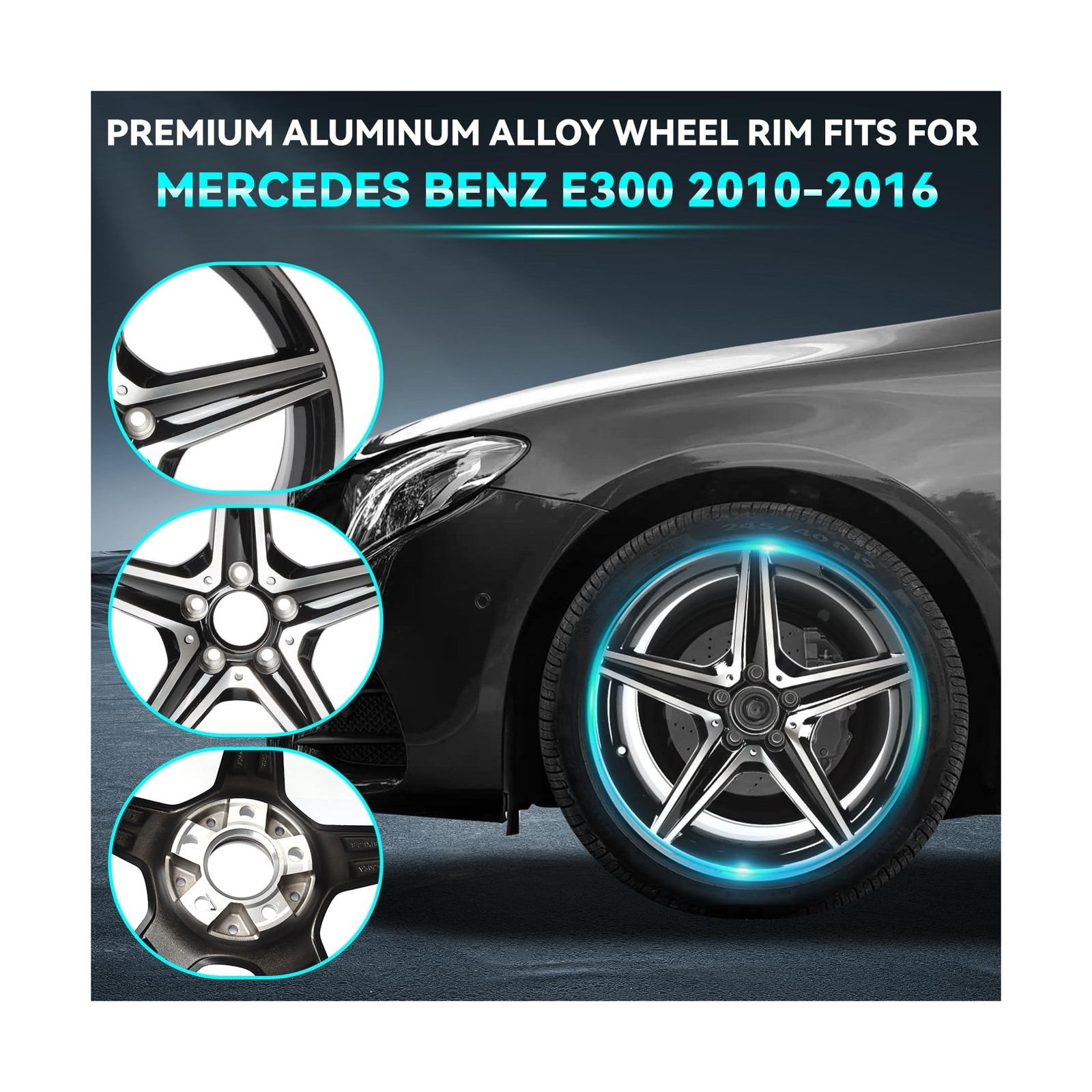 New 18 Inch 18×8.5Inch Premium Aluminum Alloy Wheel Rim Fits for Mercedes Ben…