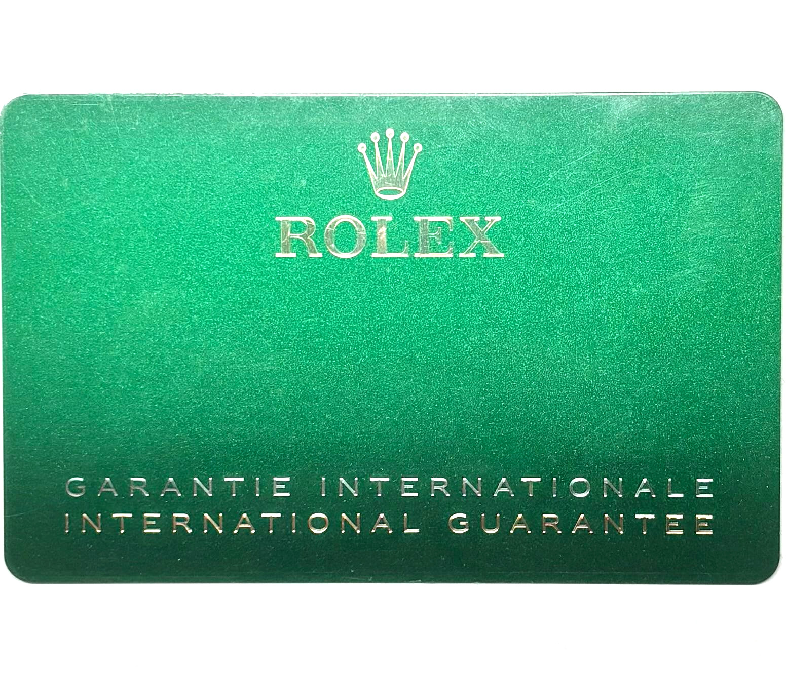 Rolex 124060 Submariner Warranty Certificate Guarantee 2021 7 Serial Cert