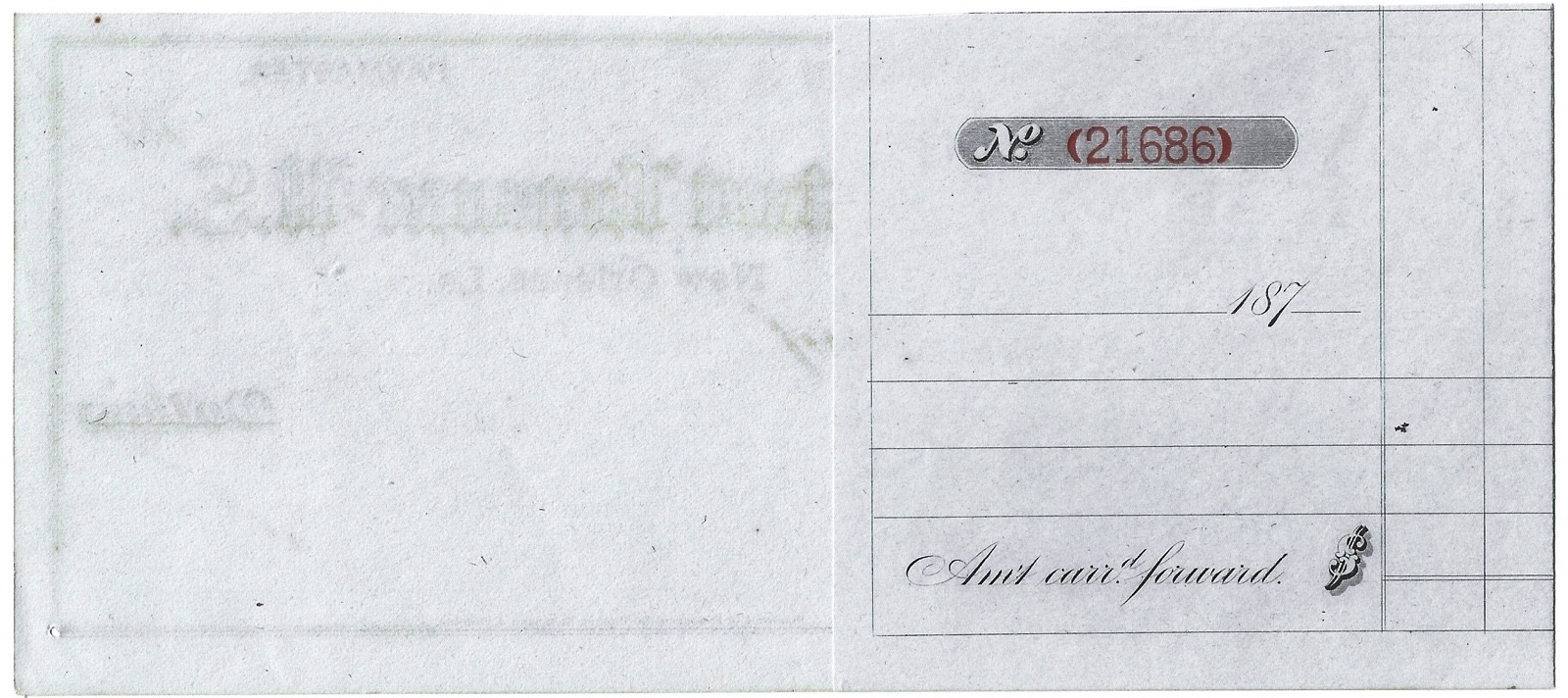 “ASSISTANT TREASURER OF THE UNITED STATES” War Pay Draft 187x
