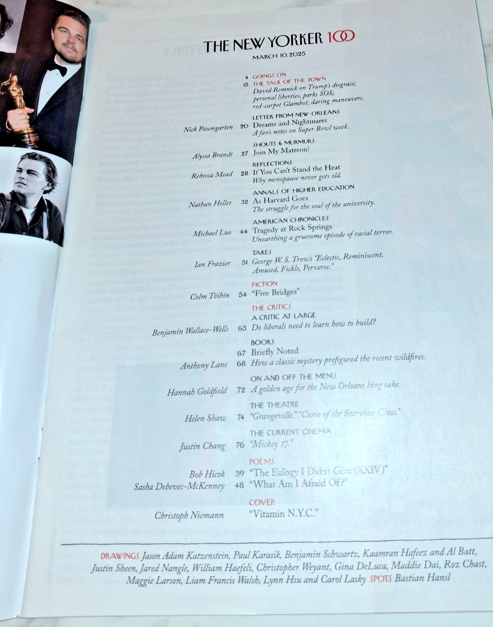 THE NEW YORKER MAGAZINE (March 10, 2025)