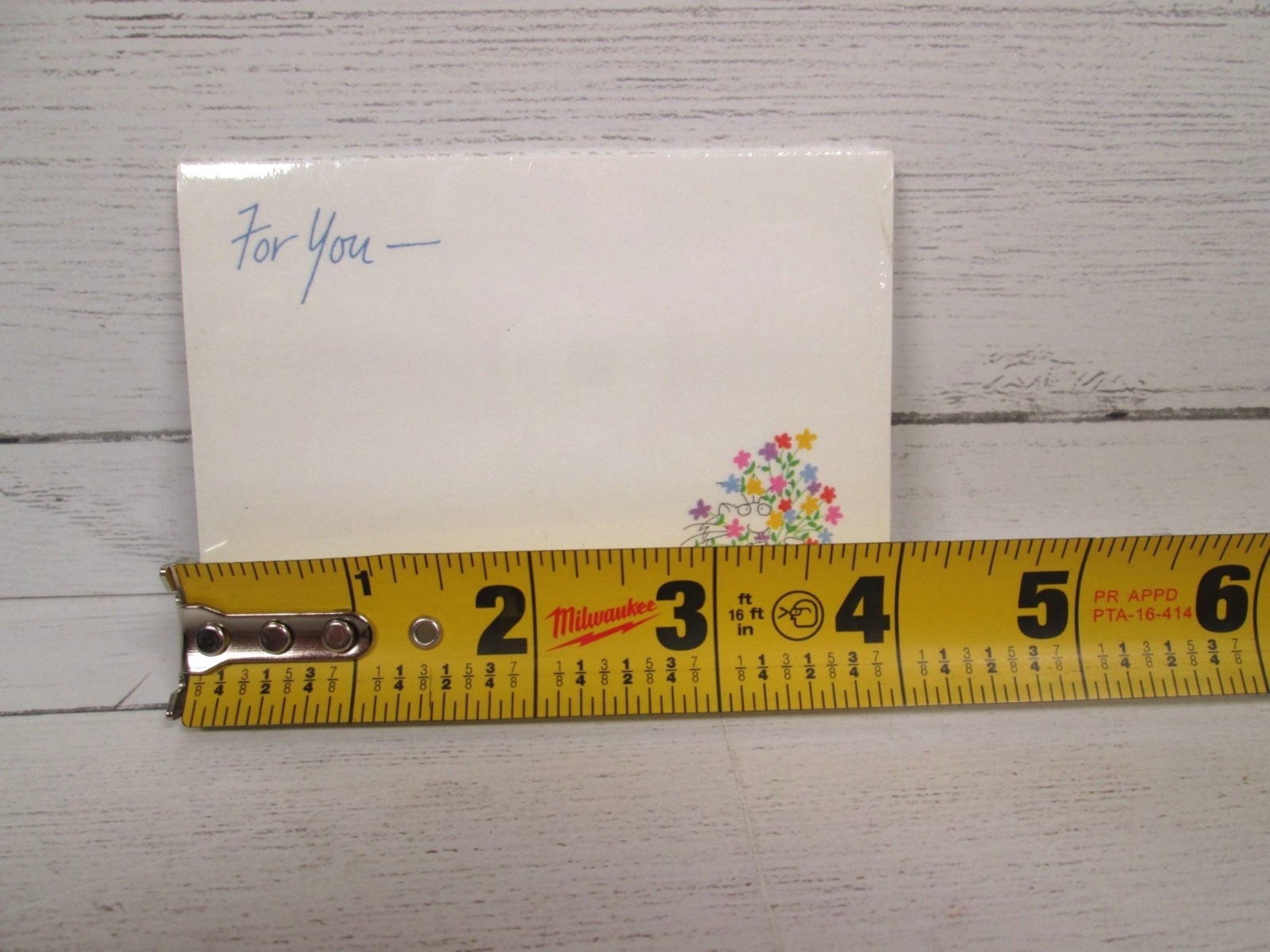 Vintage 80s Sandra Boynton Post It Note Pad Cat Hold Flowers For You Retro Cute