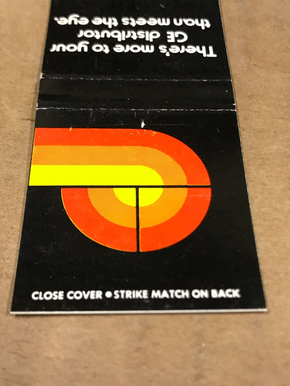 Vintage General Electric Distributor – Matchcover, Matchbook