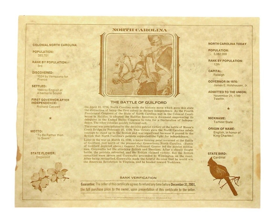2-American Revolution Bicentennial 1976 Commemorative Dollar Note Replica