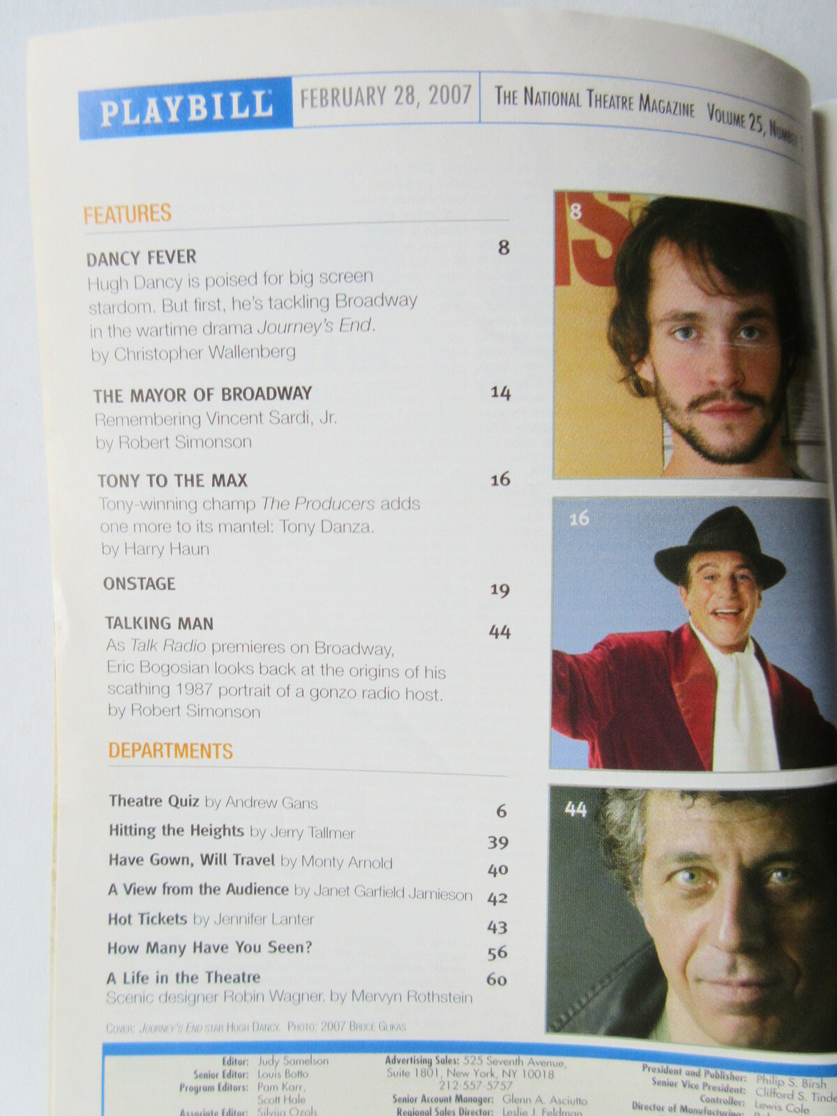 PLAYBILL – THE COAST OF UTOPIA February 2007 LINCOLN CENTER THEATRE New York