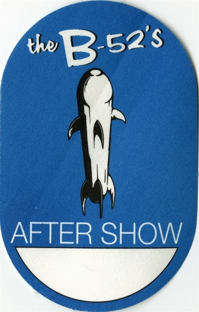 B-52’s 2002 concert tour collectible After Show Backstage Pass