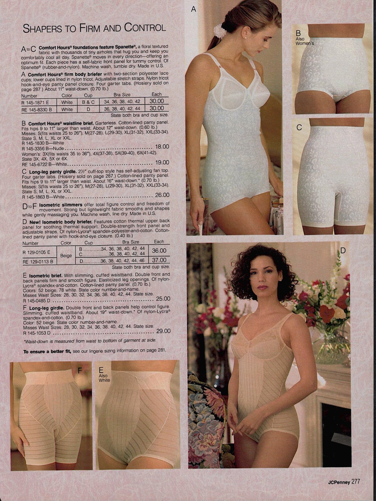 EARLY-1990S JCPENNEY CATALOG LINGERIE & FASHION CLIPPING PAPER ADS PRINTS