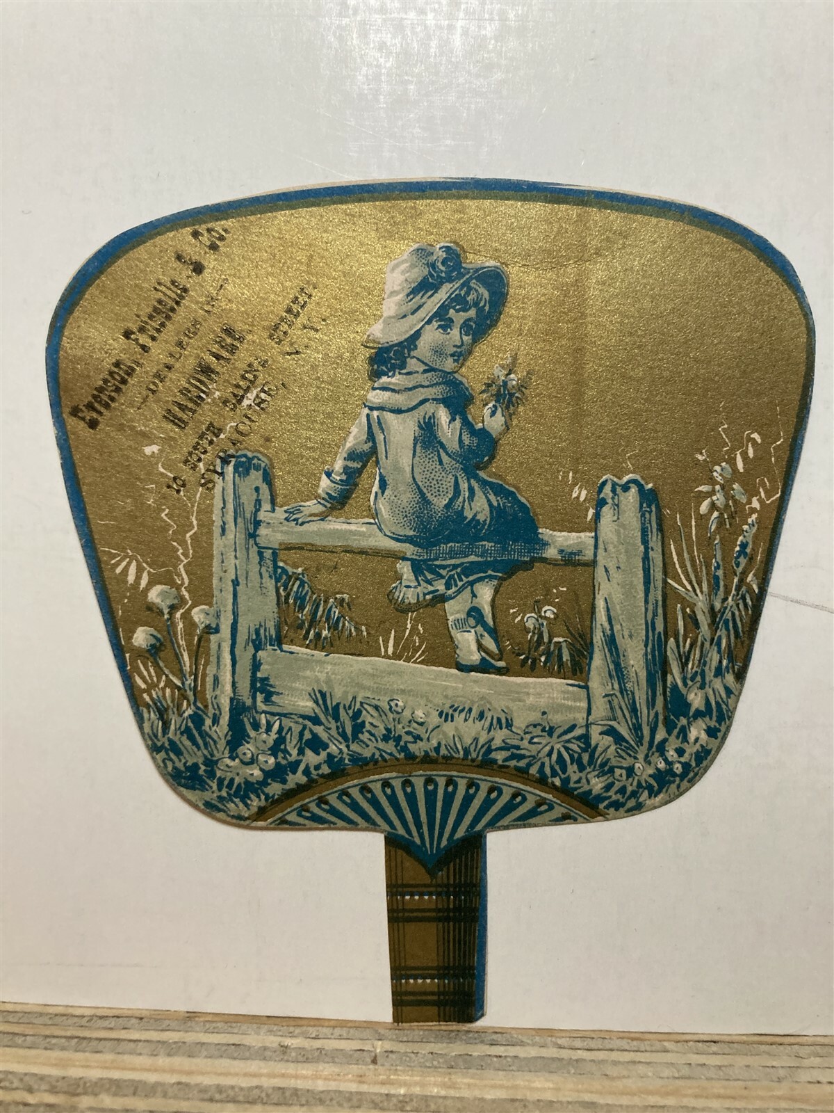 1890’s 1900’s Syracuse New York Everson Frisselle & Co Hardware Mini Fan