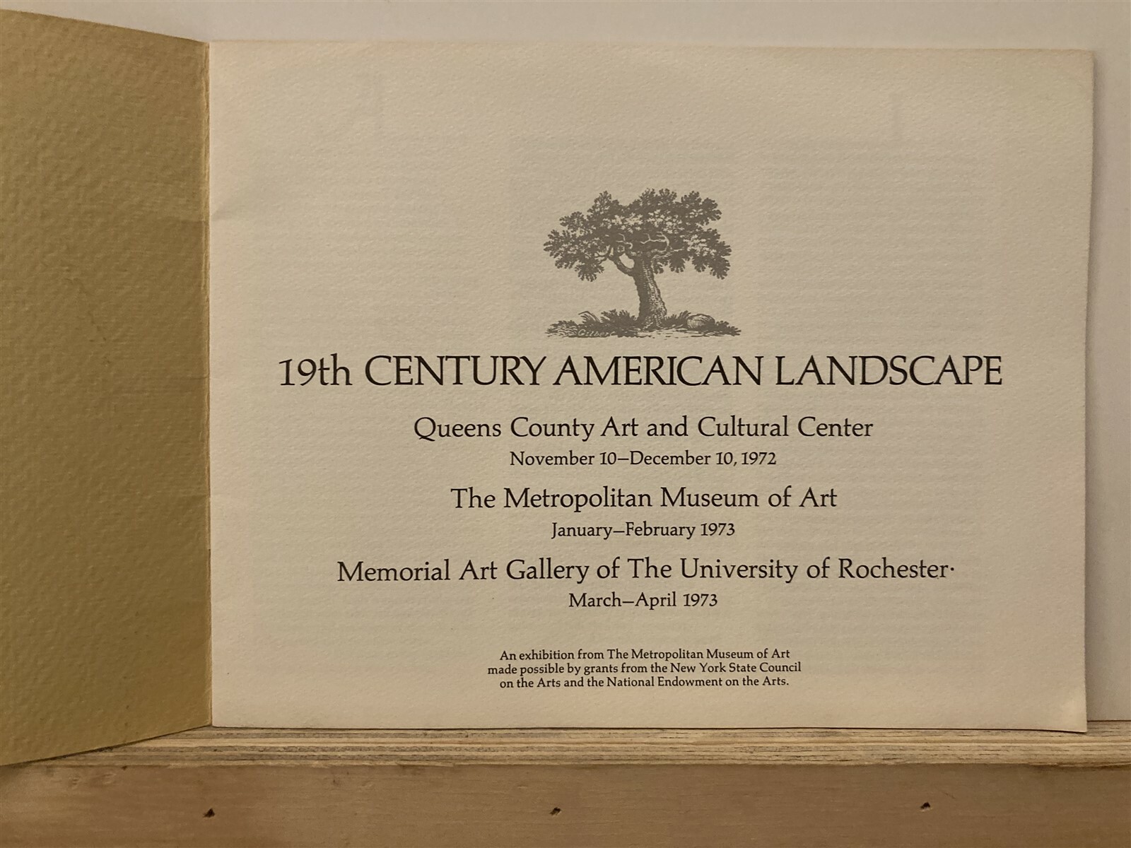 1973 19th Century American Landscape Metropolitan Museum of Art MET NYC NY Vtg