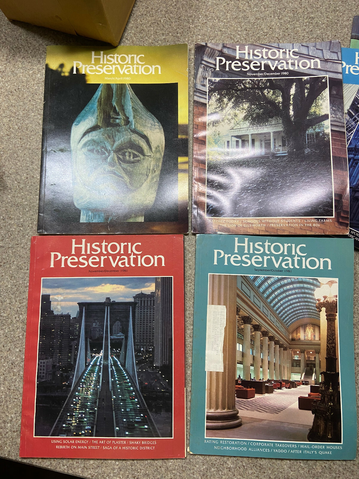 Lot of 16 – Historic Preservation Magazine/Magazines 1979 1980 1981 Americana