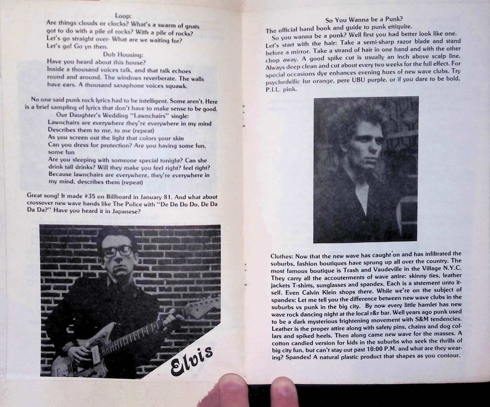 1980s IDIOT’S GUIDE TO PUNK ROCK fanzine CBGB’s Mudd Club NYC Philadelphia