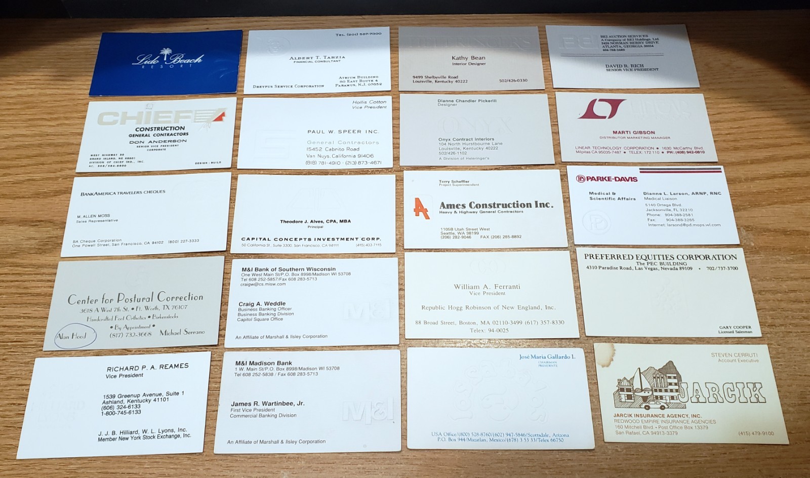 🔥 LOT of 100 EMBOSSED Misc. BUSINESS CARDS for BUSINESS CARD COLLECTION L2