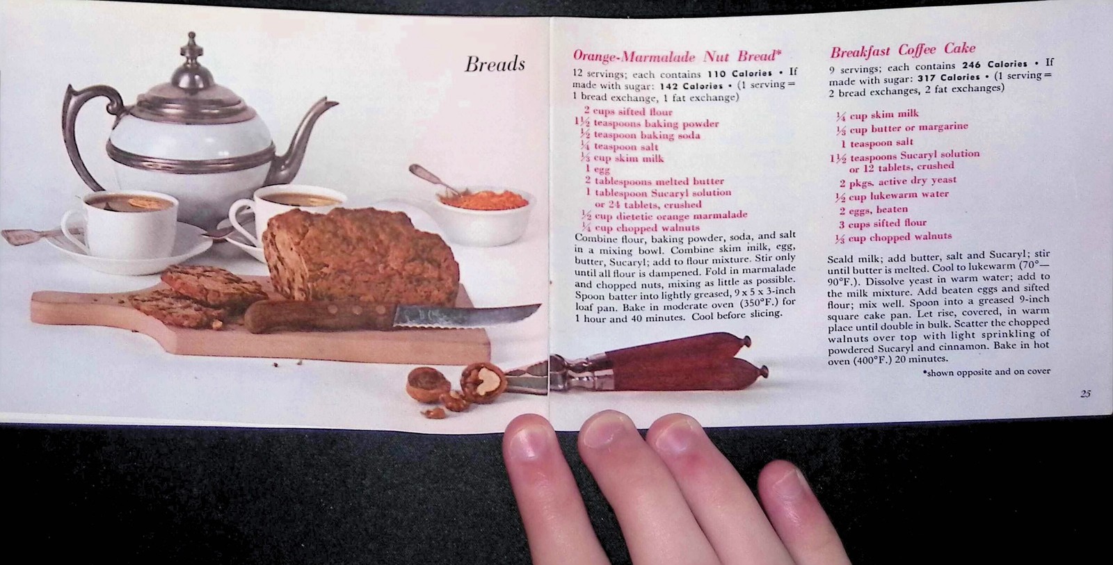 1960s Sucaryl Recipe Booklet – Non-Caloric Sweetener – Health Trends – USA