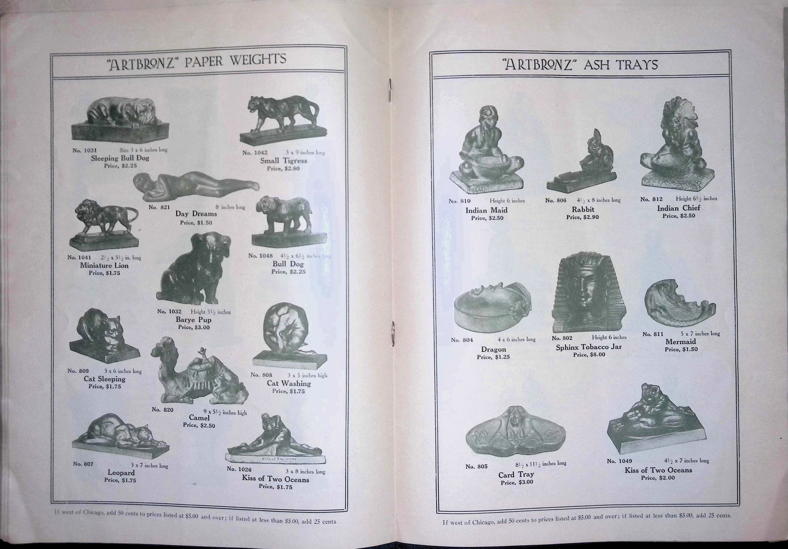 ARTBRONZ Products c1910s-30s Catalog Portables Lamps Kathodion Logo 16pg