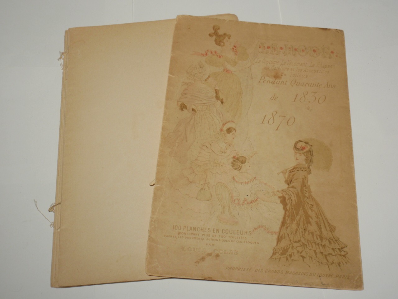 Antique 19th Century French Fashion Magazine – La Mode de 1830 a 1870 *As-Is*