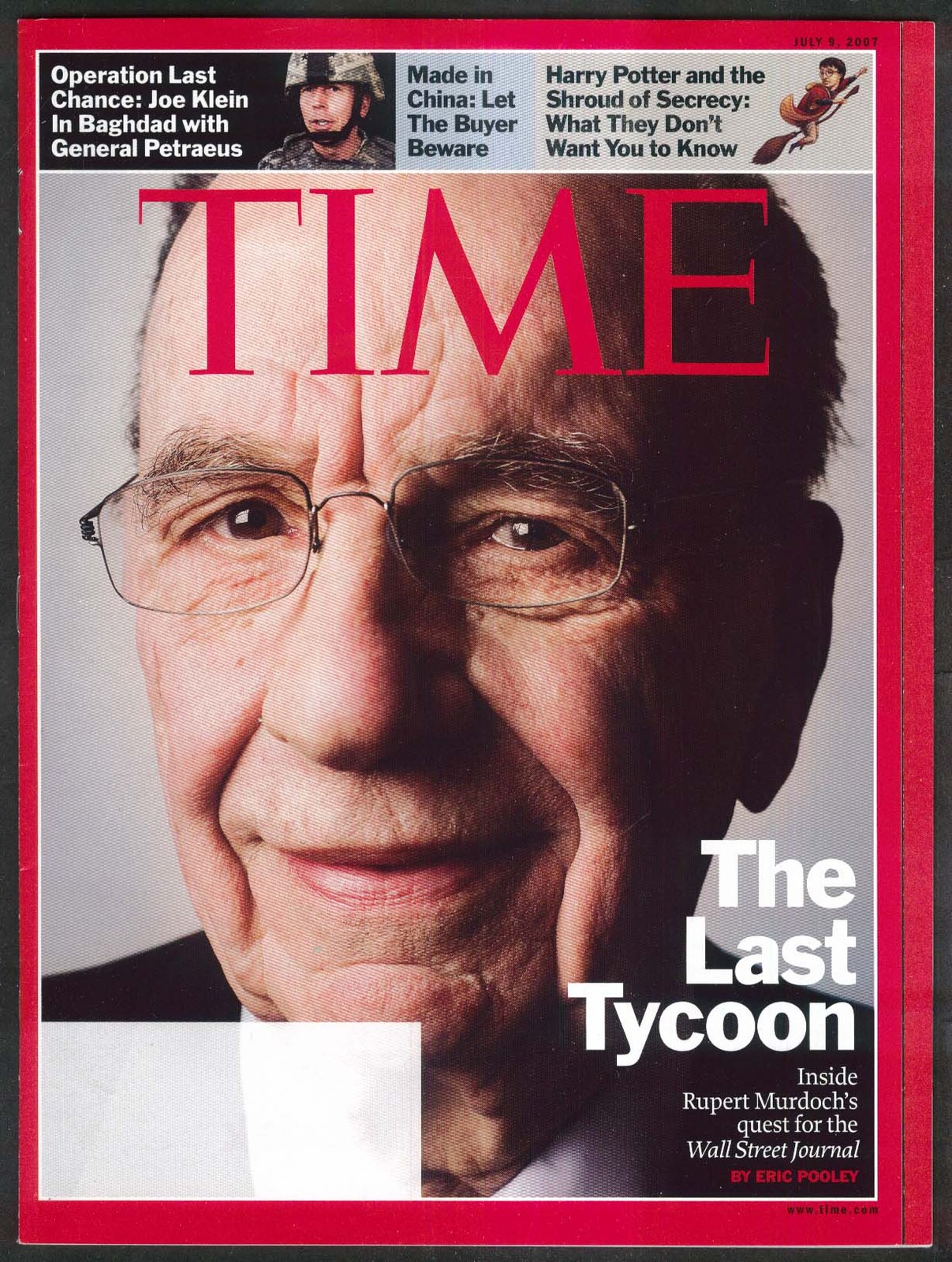 TIME Rupert Murdoch Petraeus Glenn Close Paris Hilton 7/9 2007