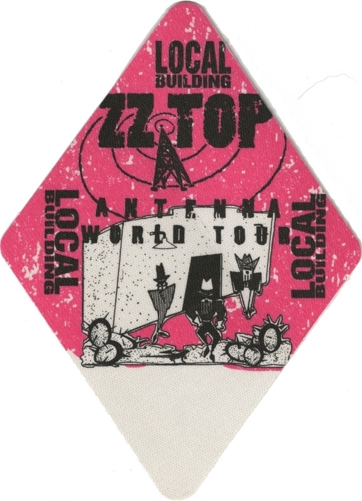 ZZ Top 1994 Antenna concert tour Local Backstage Pass
