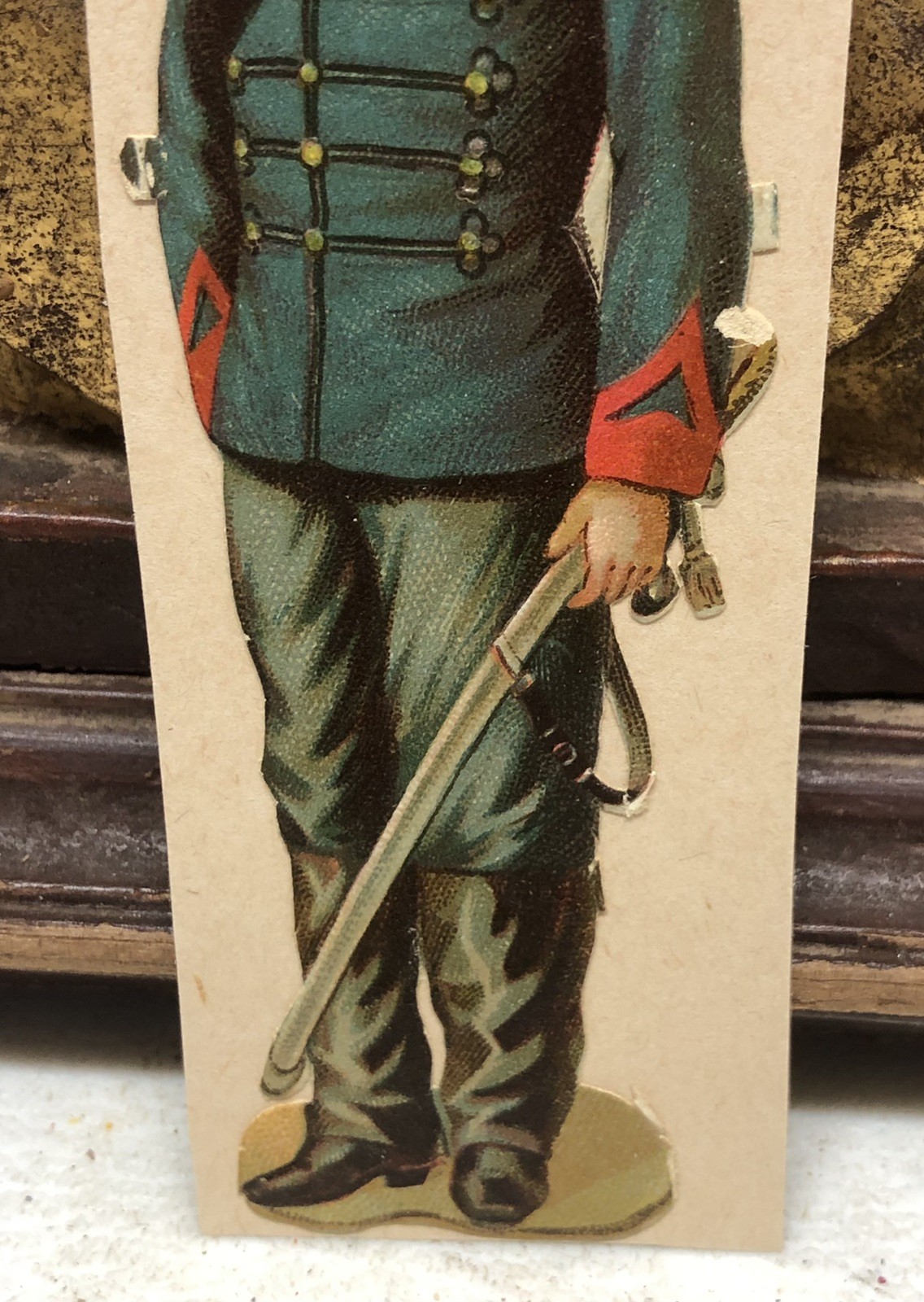Mounted Artillery Die Cut Scrap by Raphael Tuck & Sons Military Italy #267 – L7