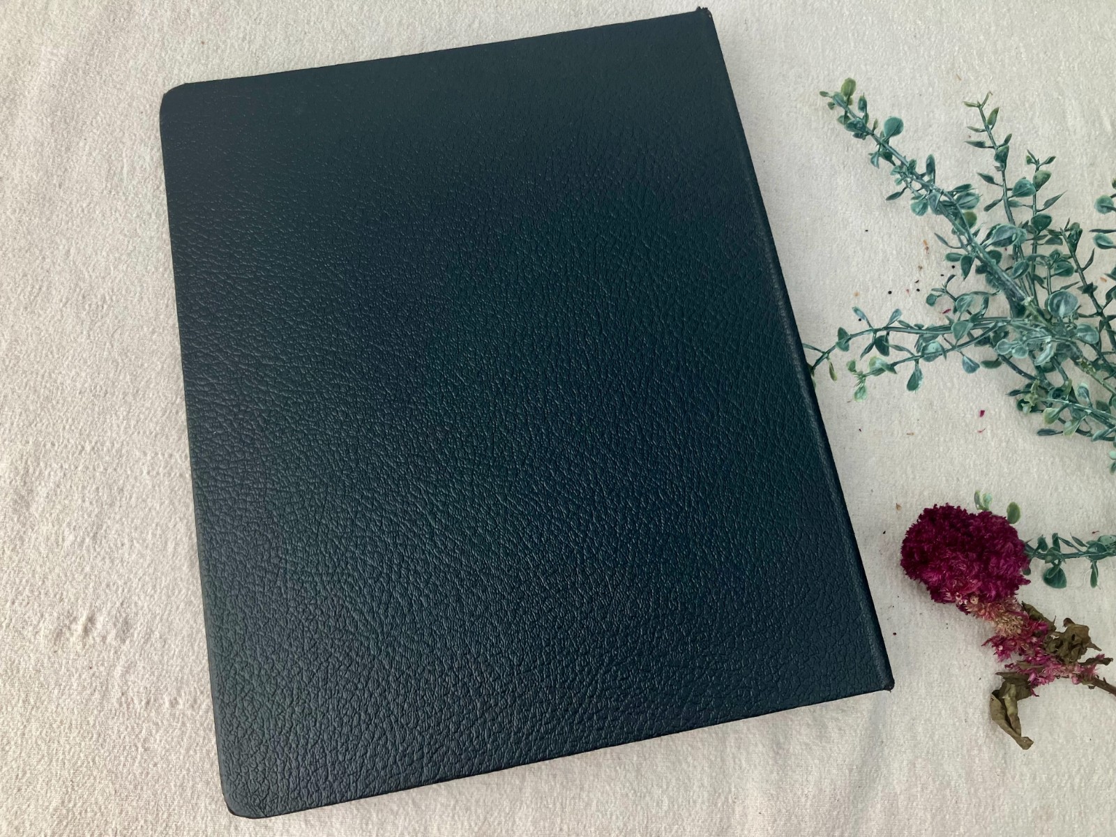 VTG Black Notebook Vernon Royal Line Binder 9×11″ Metal 2 Ring Lined Paper Book