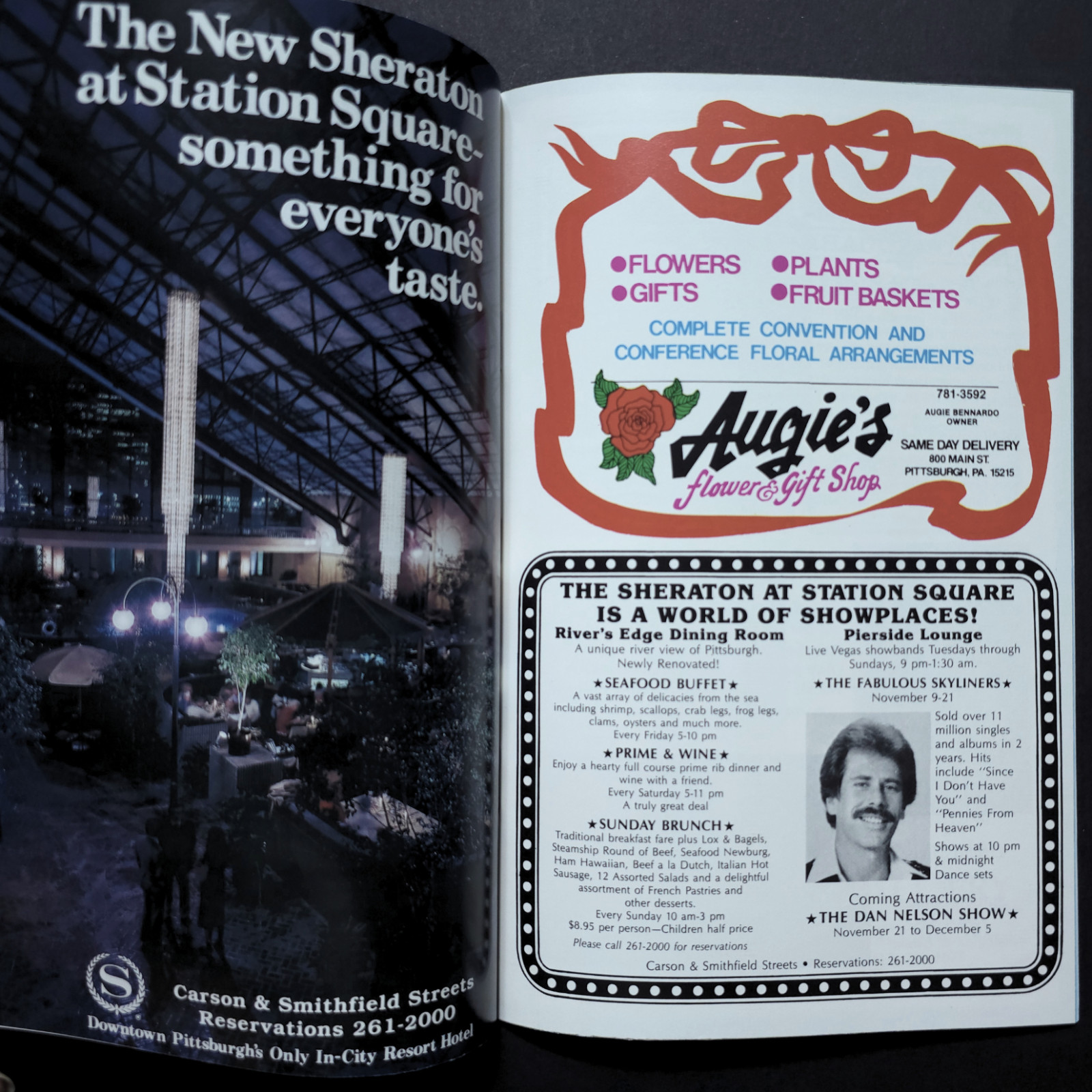 Pittsburgh Convention Visitors Guide Hotel Motel Travel Dining 1982 Booklet