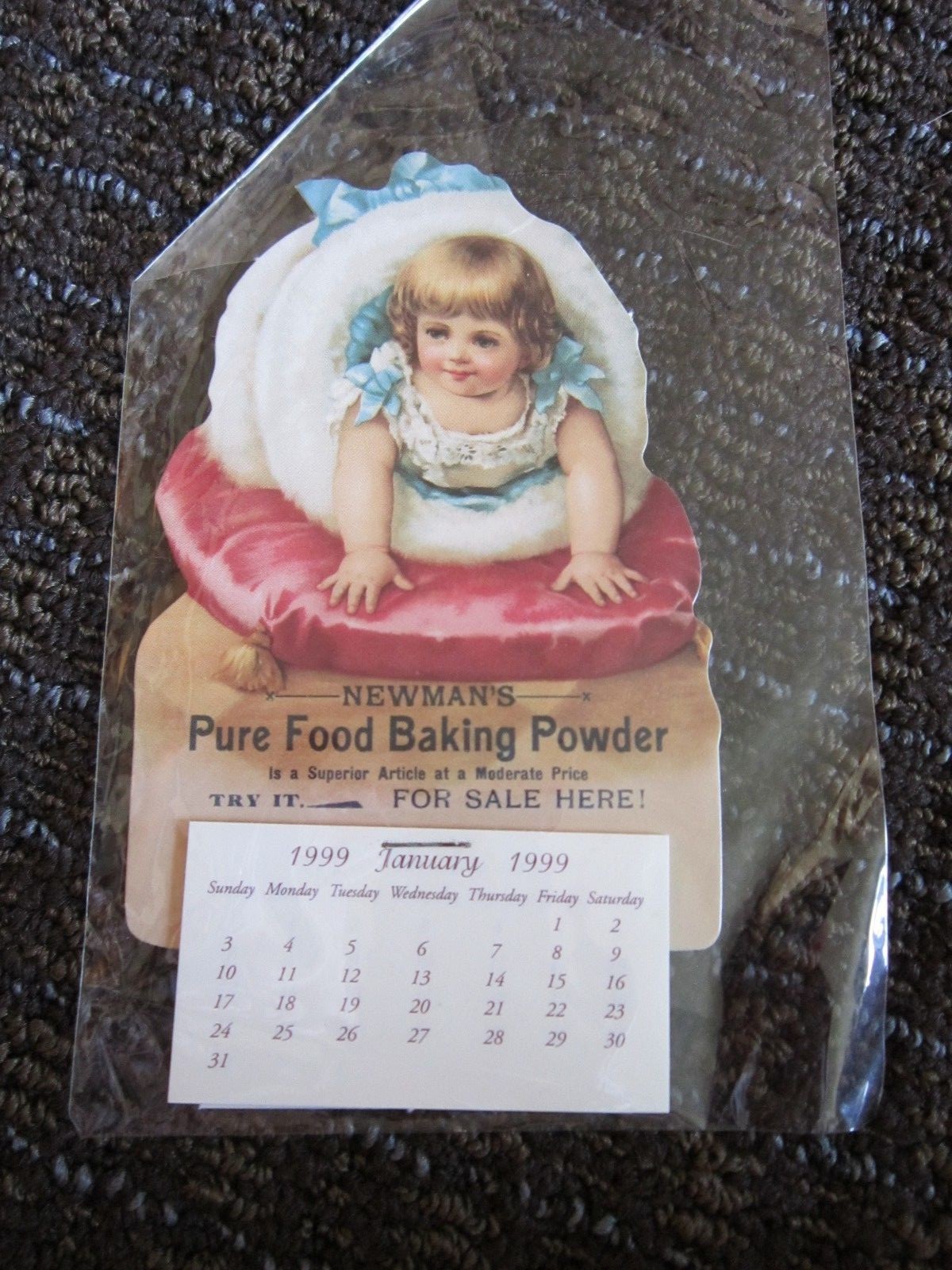 Victorian Trade Card REPRINTS Newmans Baking Powder,Sterling Heights Cats UNUSED