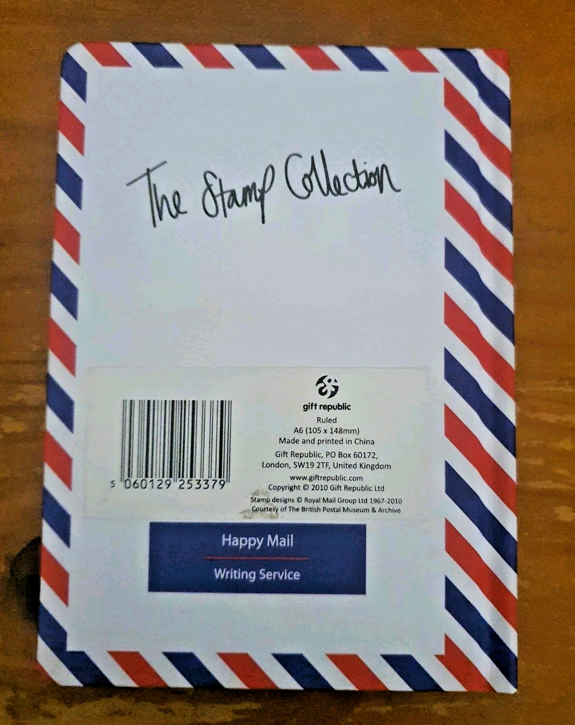 Novelty Gift First Class Queen Letter Stamp Notebook Journal A6 Lined, Like New