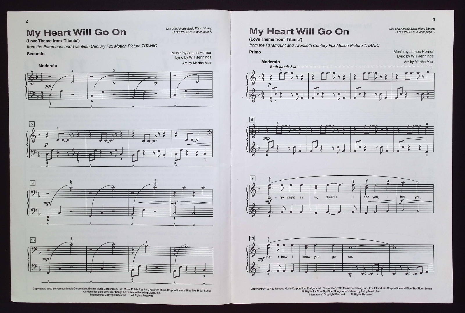 Alfred’s Basic Piano Library : Duet Book – Level 4 Piano, 1997 Hal Leonard Corp