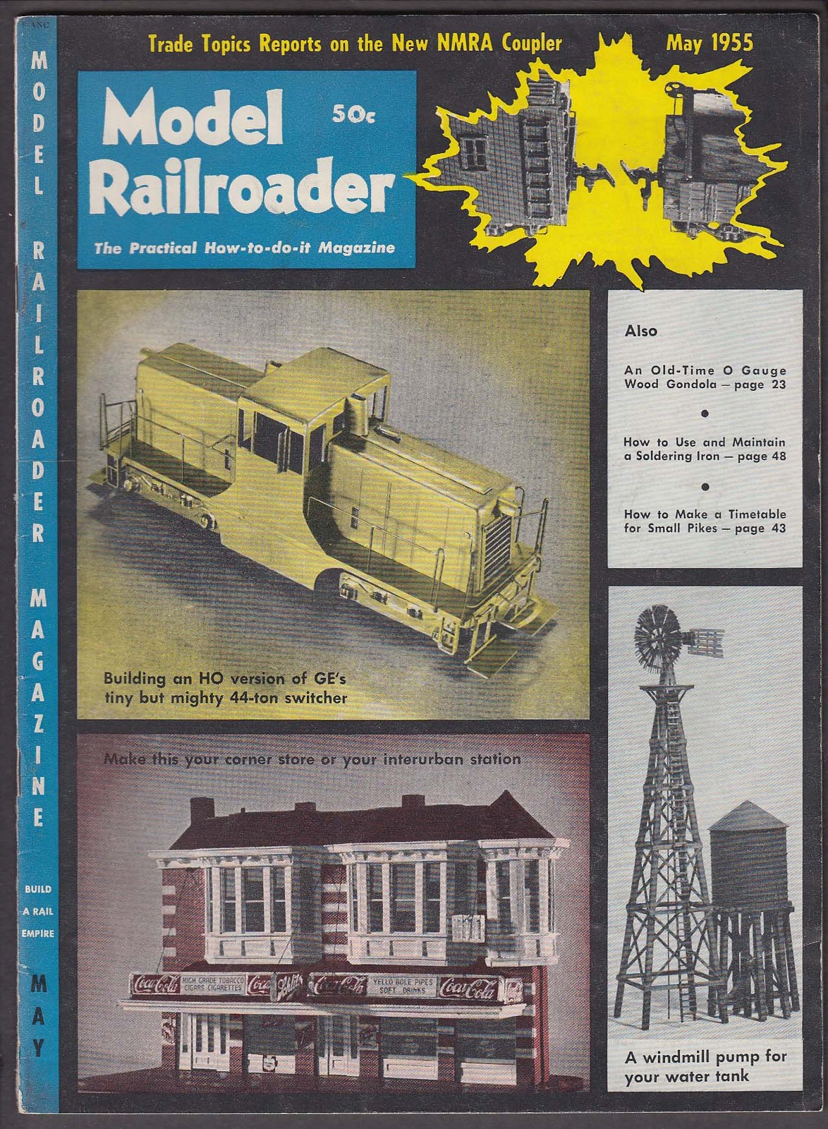 MODEL RAILROADER General Electric Diesel 44 O Gauge Gondola HO NMRA ++ 5 1955