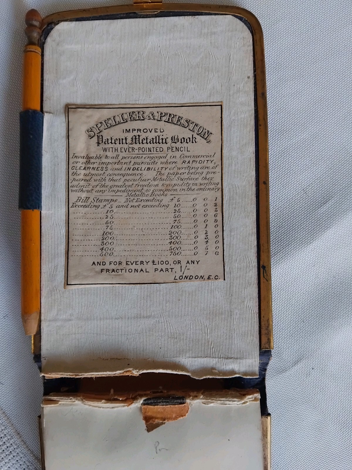 Antique Victorian Autograph or Note Book Lithograph front