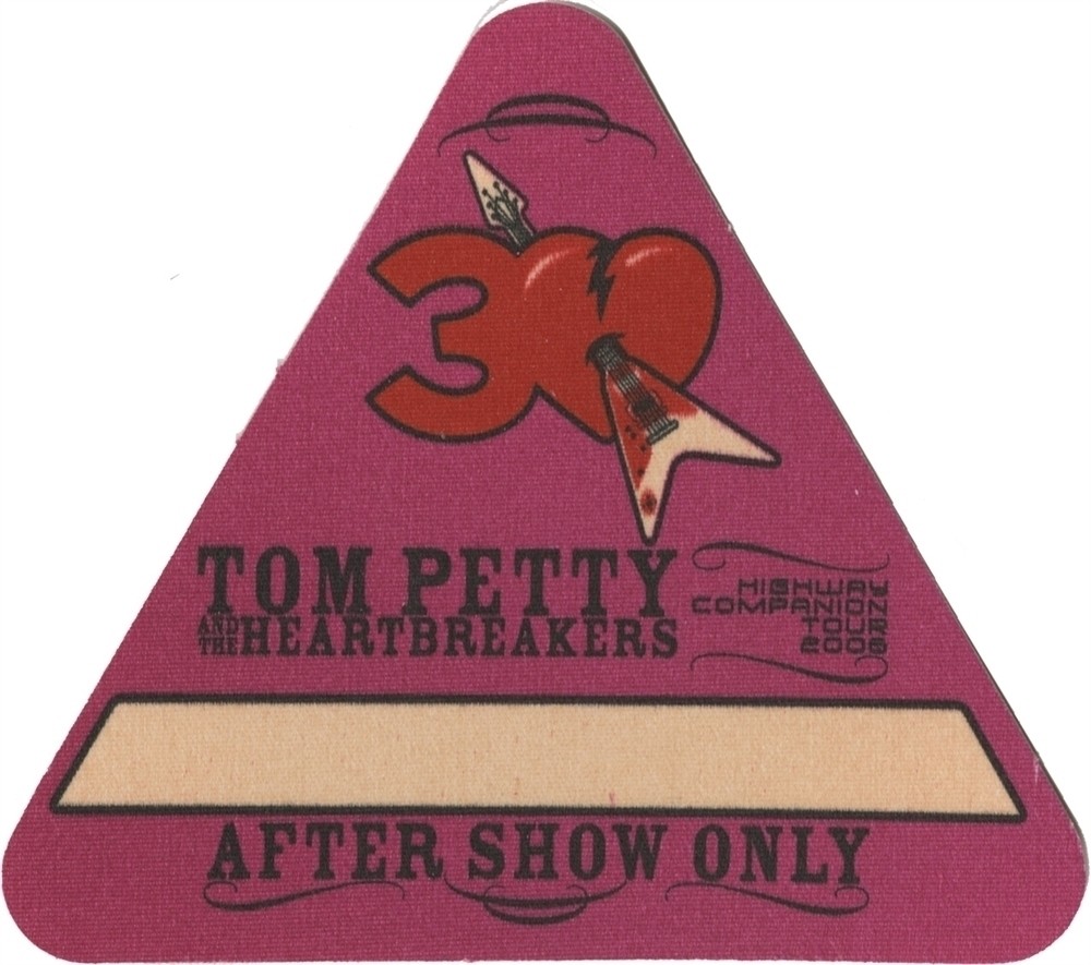 Tom Petty & the Heartbreakers 2006 Highway Companion concert tour Backstage Pass