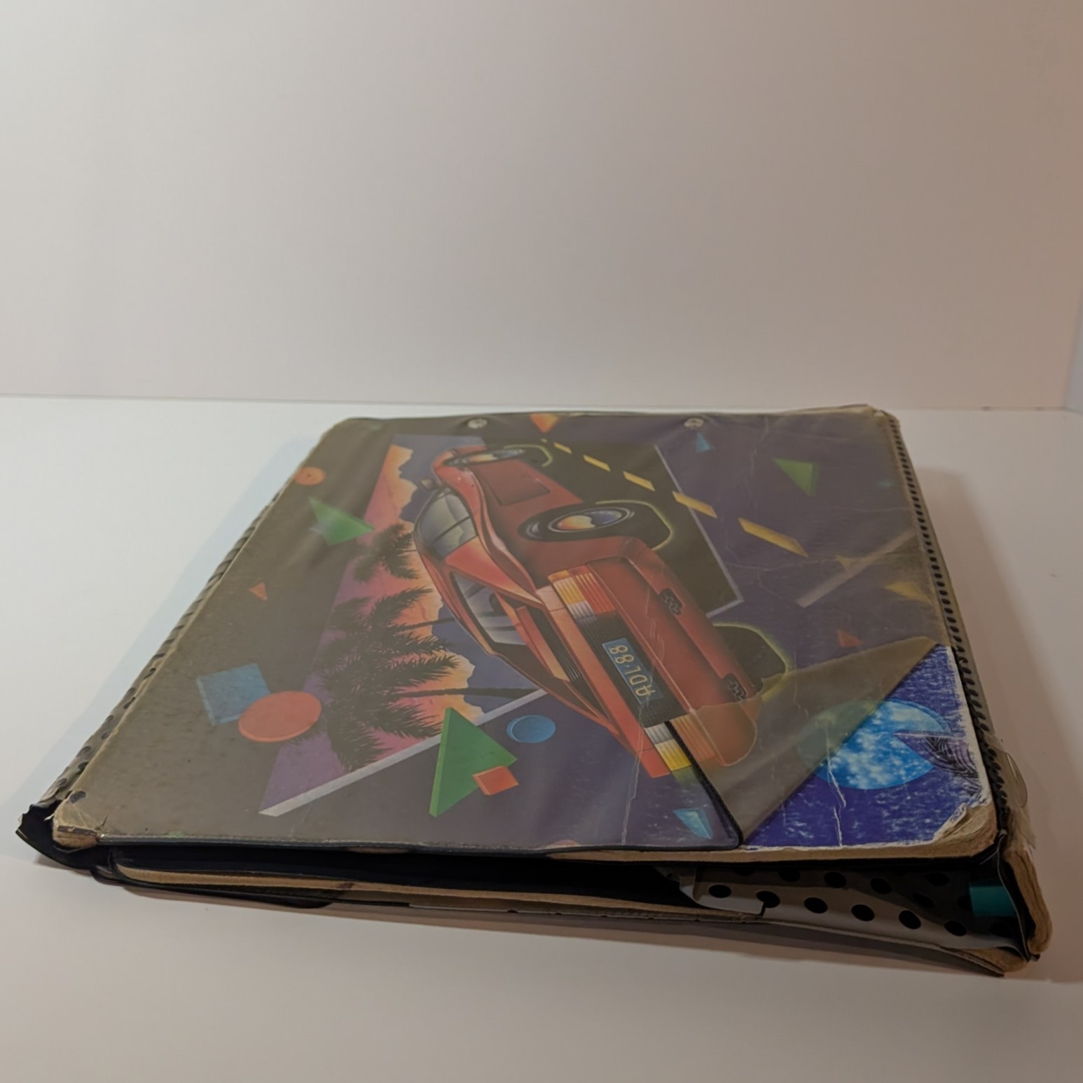 Vintage 80’s Red Ferrari Mead Trapper Keeper Collectible Rare, IN POOR CONDITION
