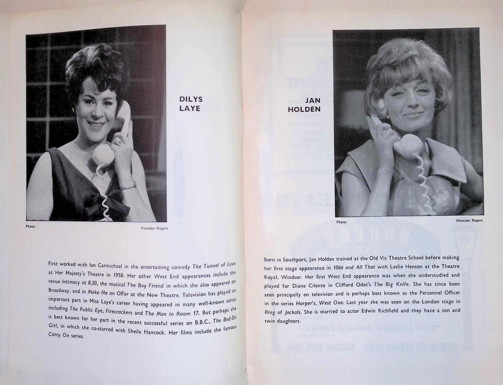 Original 1960s Say Who You Are Vaudeville Theatre West End Programme London
