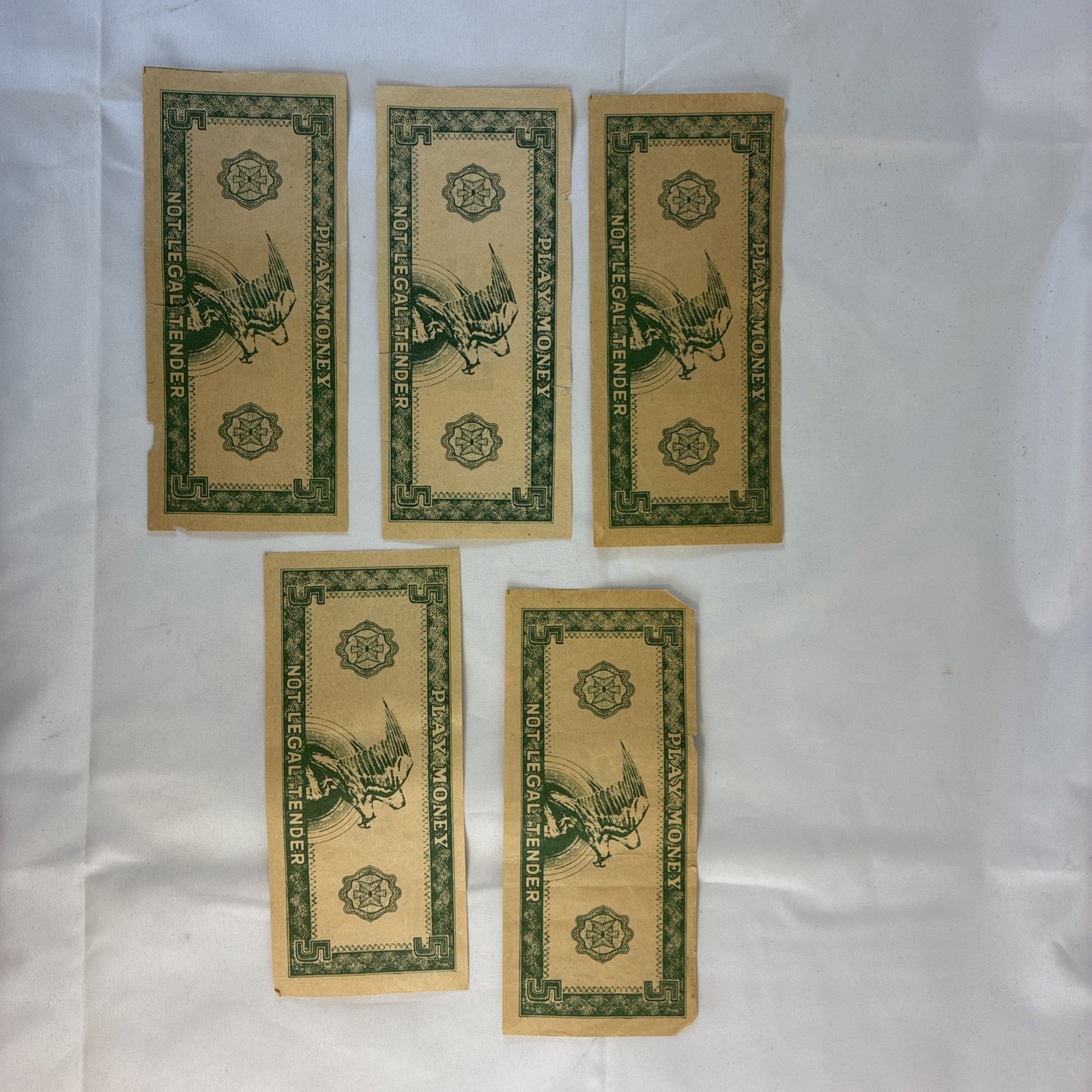 Vintage Old Play Paper Money 21 Bills – 1s, 5s, 10s, 100s And One $1000