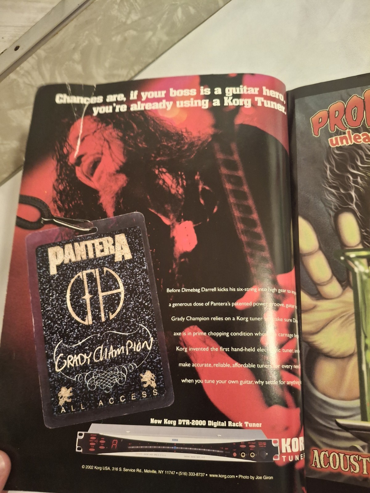 DEC 2002 GUITAR WORLD Vintage music magazine TOM MORELLO – AUDIOSLAVE W/POSTER
