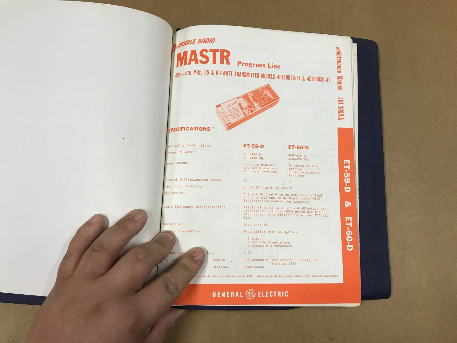 VTG General Electric Maintenance Manual For Master Mobile Combinations LBI-8617