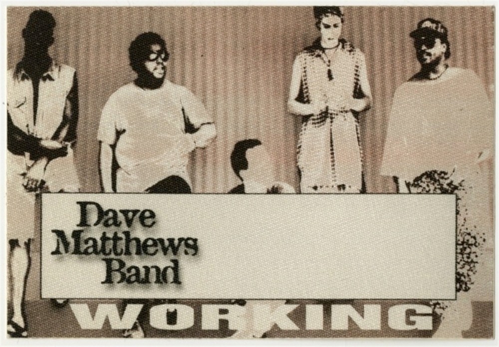 Dave Matthews Band 1994 Under the Table and Dreaming concert tour Backstage Pass