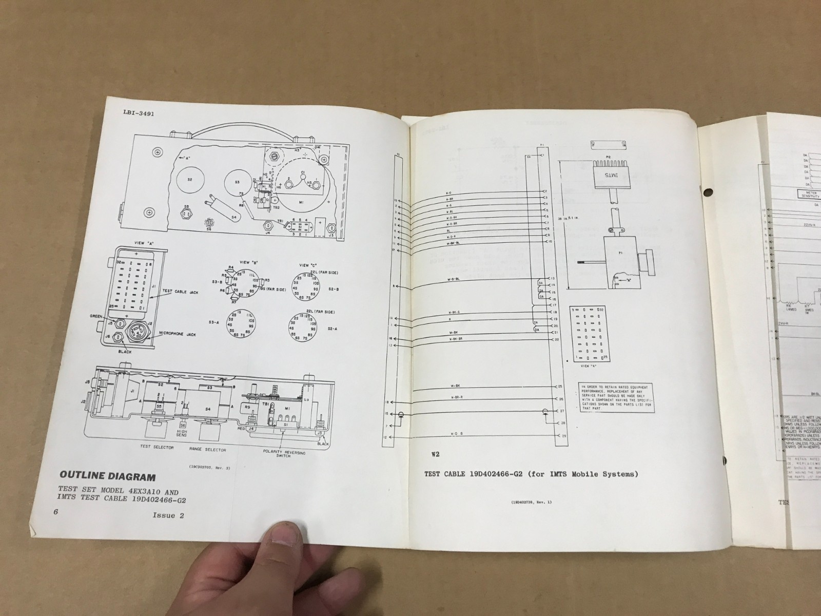 Vintage General Electric Maintenance Manual – Portable Test Set Model #4EX3A10