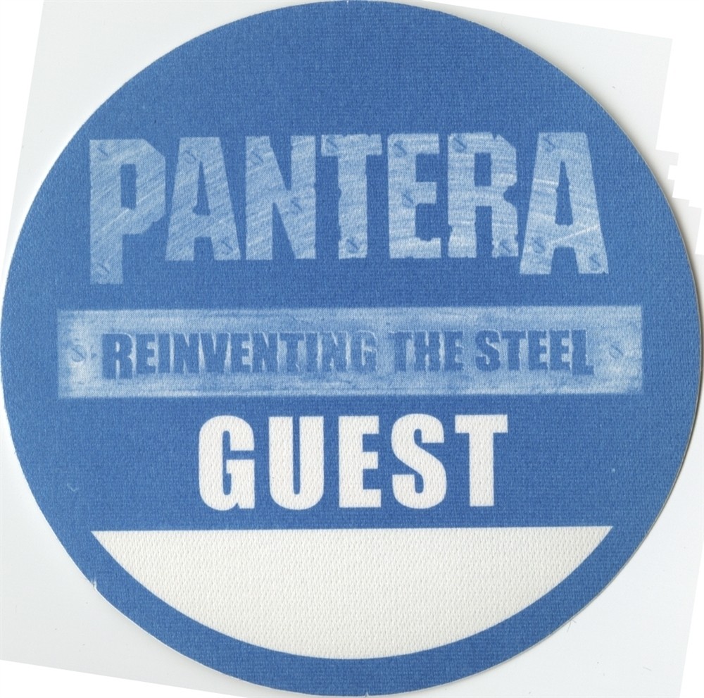 Pantera 2000 Reinventing the Steel concert tour Band Guest Backstage Pass