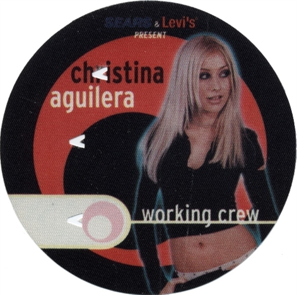 Christina Aguilera 2000 Psykoblast concert tour Working Backstage Pass