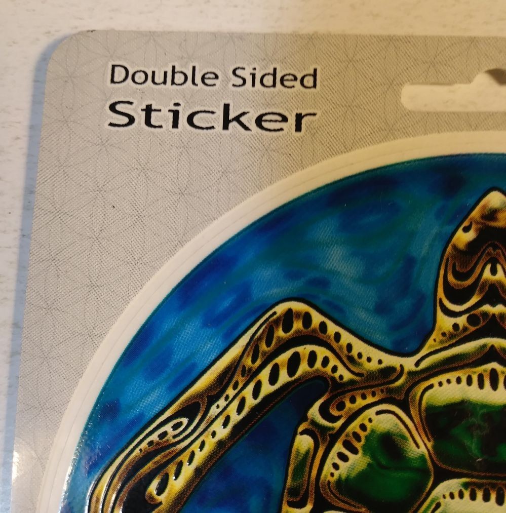 Grateful Dead STICKER Vintage Official 2004 Sea Turtle Clear 2 sided Rare