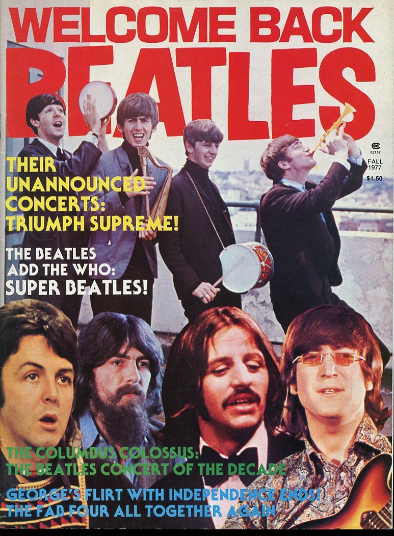 THE BEATLES WELCOME BACK BEATLES SPECIAL ISSUE MAGAZINE FALL 1977 #A1930