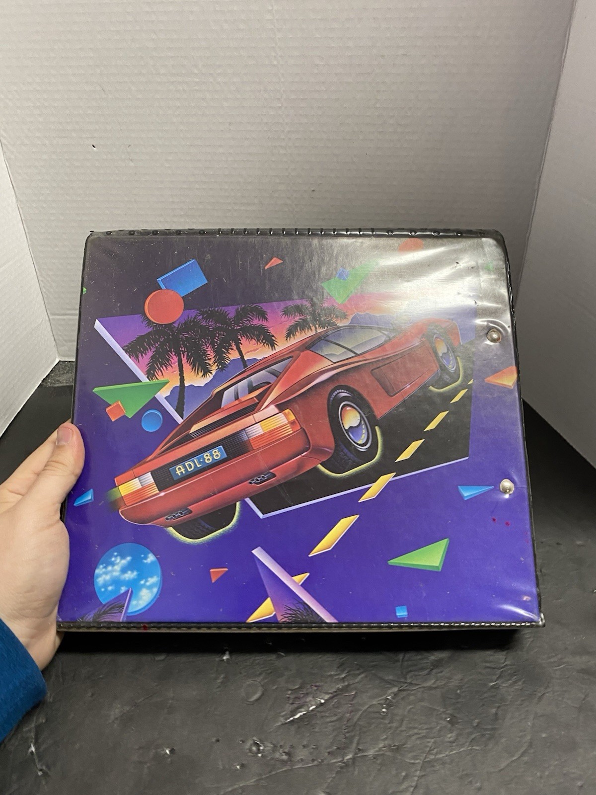 Vintage 80’s Red Ferrari Mead Trapper Keeper Collectible Rare, IN POOR CONDITION