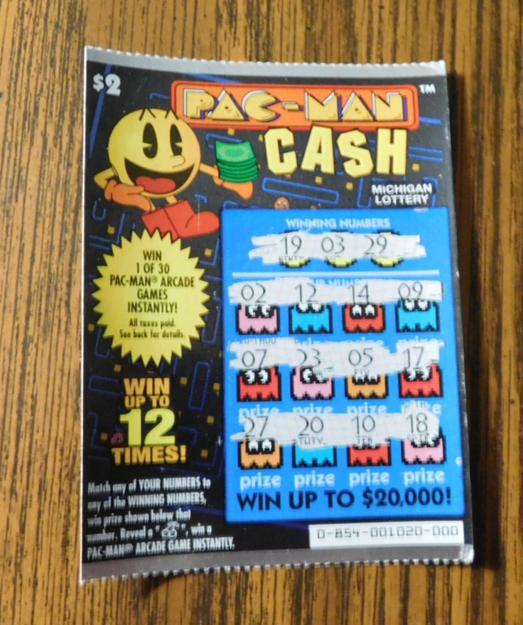 Pac-Man Cash Michigan Lottery Scratch Ticket Vintage 2006 (Used Non-Winner)