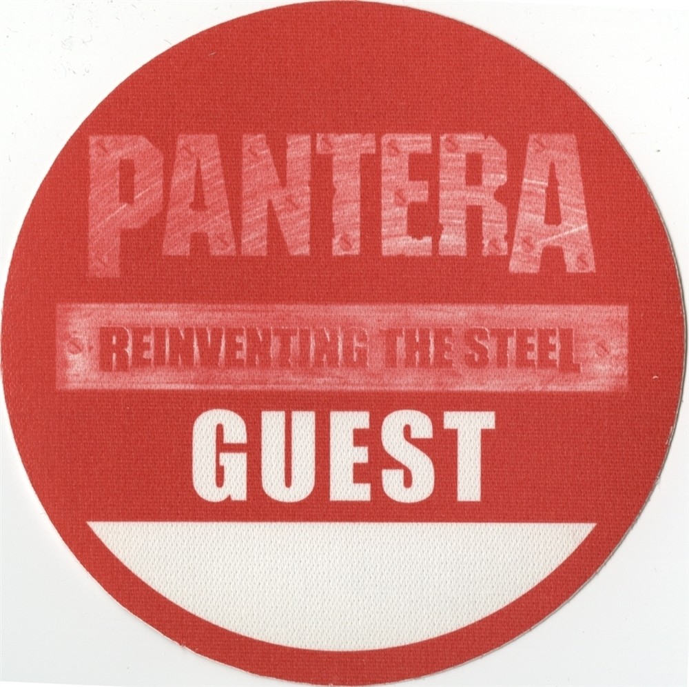 Pantera 2000 Reinventing the Steel concert tour Band Guest Backstage Pass